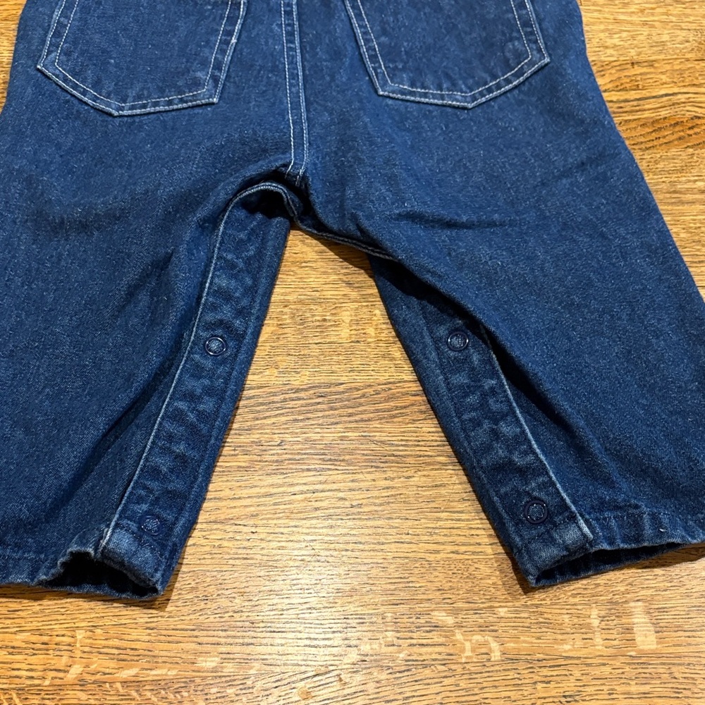 Vintage Genuine Roebucks Blue Denim Overalls for Kids Size 18 months - Picture 9 of 11